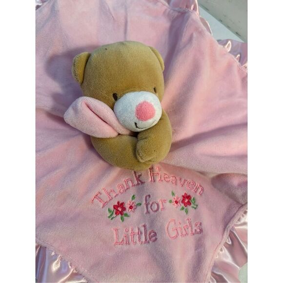 Baby Starter pink silky blanket "Thank Heavens for Little Girls" 2017 replacemen - Picture 3 of 5